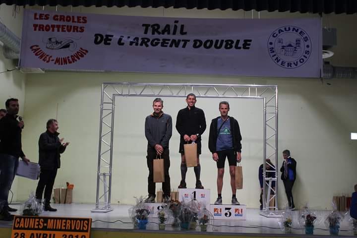 3ème place en Master 2 pour Pascal Baudoin au Trail de l'Argent Double le 14/04/19