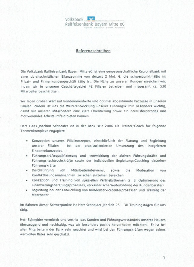 Empfehlungsschreiben/artikel cmvschneiders Webseite!