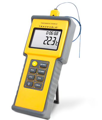 Termómetro digital para altas temperaturas con sonda tipo K y certificado trazable a NIST 4015