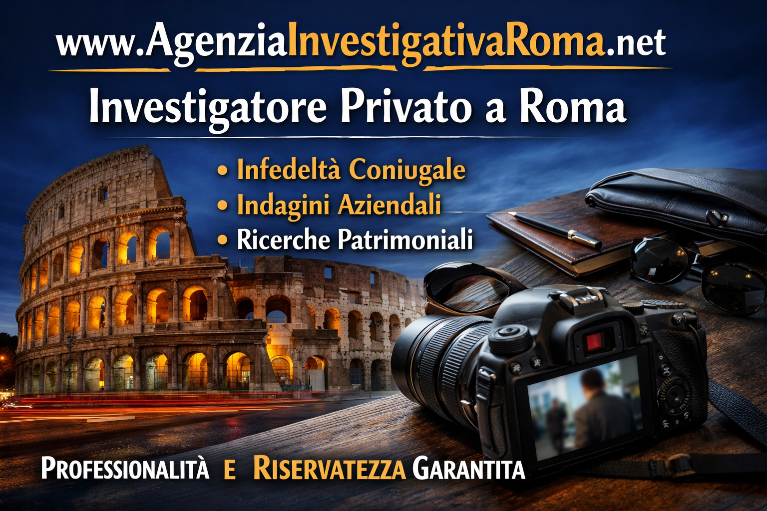 I miei siti web: una struttura digitale solida per chi cerca un investigatore privato a Roma