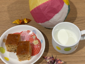 きざみ黒豆きなこケーキ