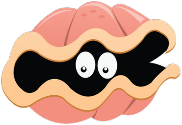 bivalve - faune aquatique - animaux - smiley émoticône émoji cartoon clipart illustration - artémotic
