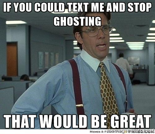 "or email me, or facebook me, or send a message via pigeon... or just y'know... let me know..."