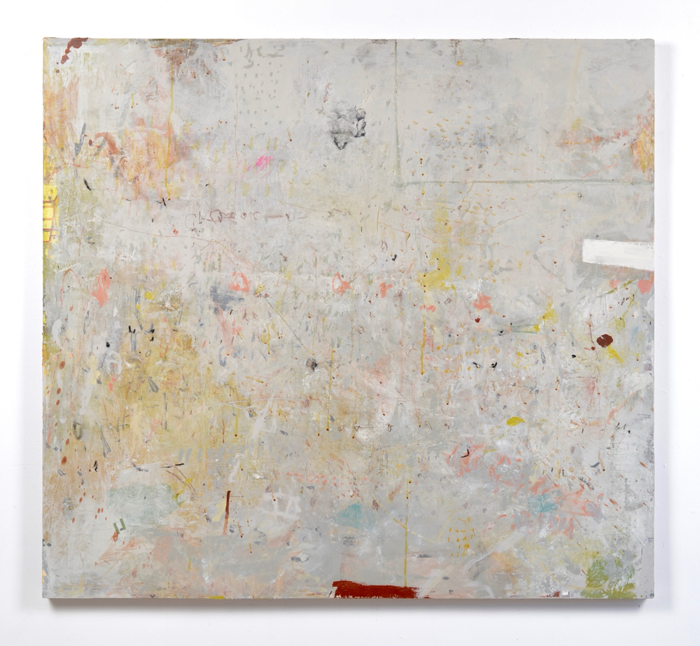 Acrylic, drawing medium & oil stick on 1/8" birch plywood, 44"x 48", 2022, available 