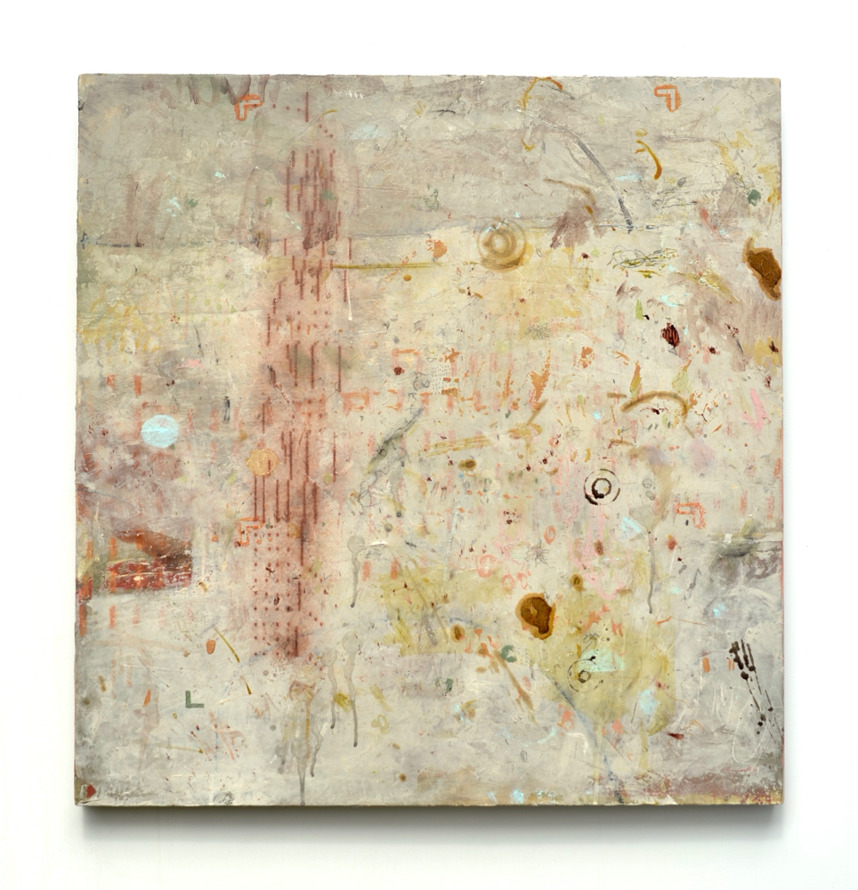 Untitled, acrylic & mixed media on custom mounted 1/8" birch plywood, 30"x 29", 2024, available 
