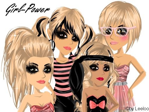 Girl-Power (oben:Maxine, Milla/Unten:Tamina&Leeloo)