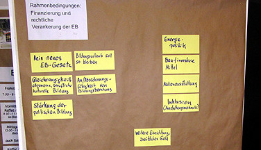 Wünsche aus einer Arbeitsgruppe