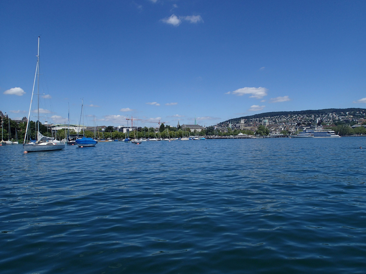 Zürich vom See aus