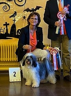 Arya 2.Platz in der offenen Klasse Hündinnen