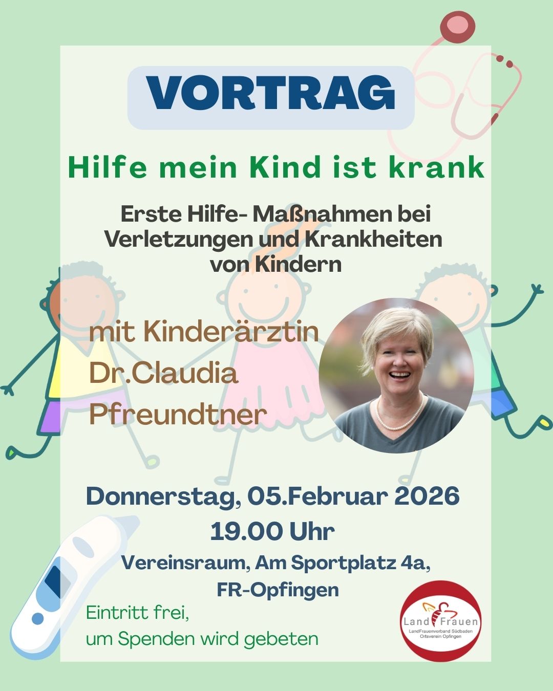 Vortrag 05.02.26 19 Uhr: Hilfe mein Kind ist krank