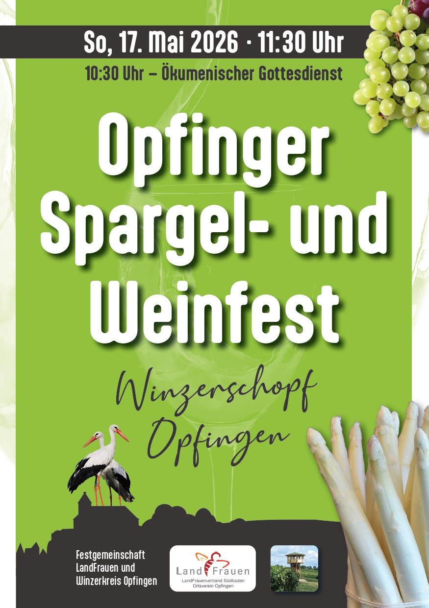 Spargel- und Weinfest am 17. Mai 2026