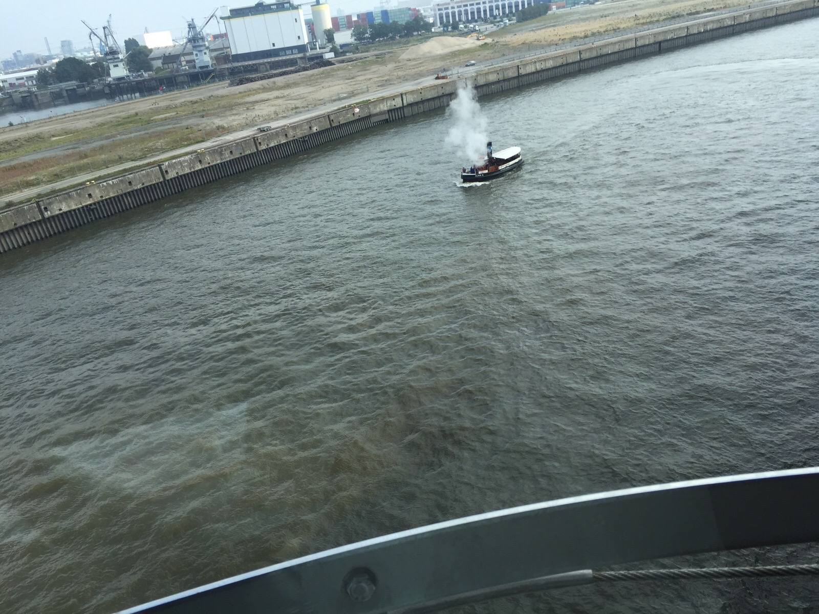 Claus D. seen from the bridge of MV AIDAbella