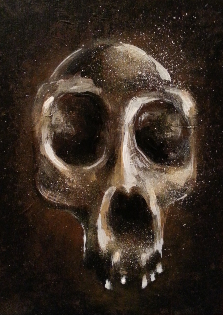 Skull 4  18x13 cm