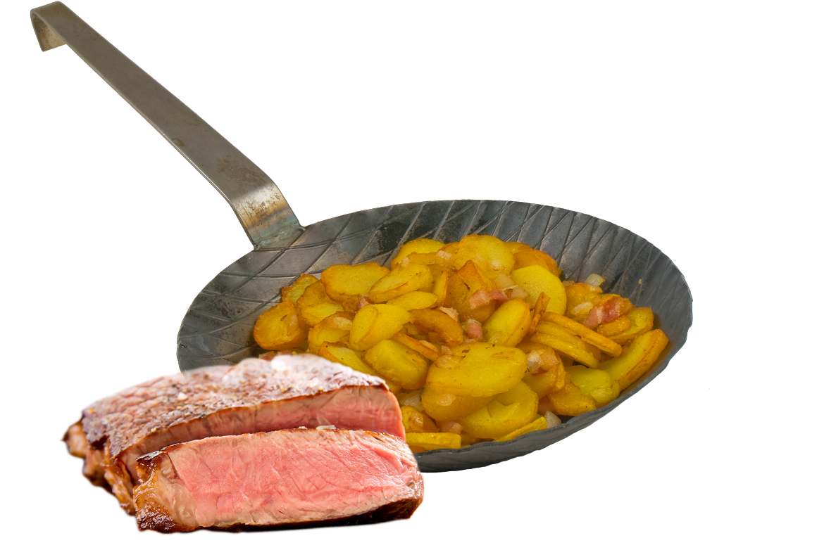 Roastbeef mit Bratkartoffeln