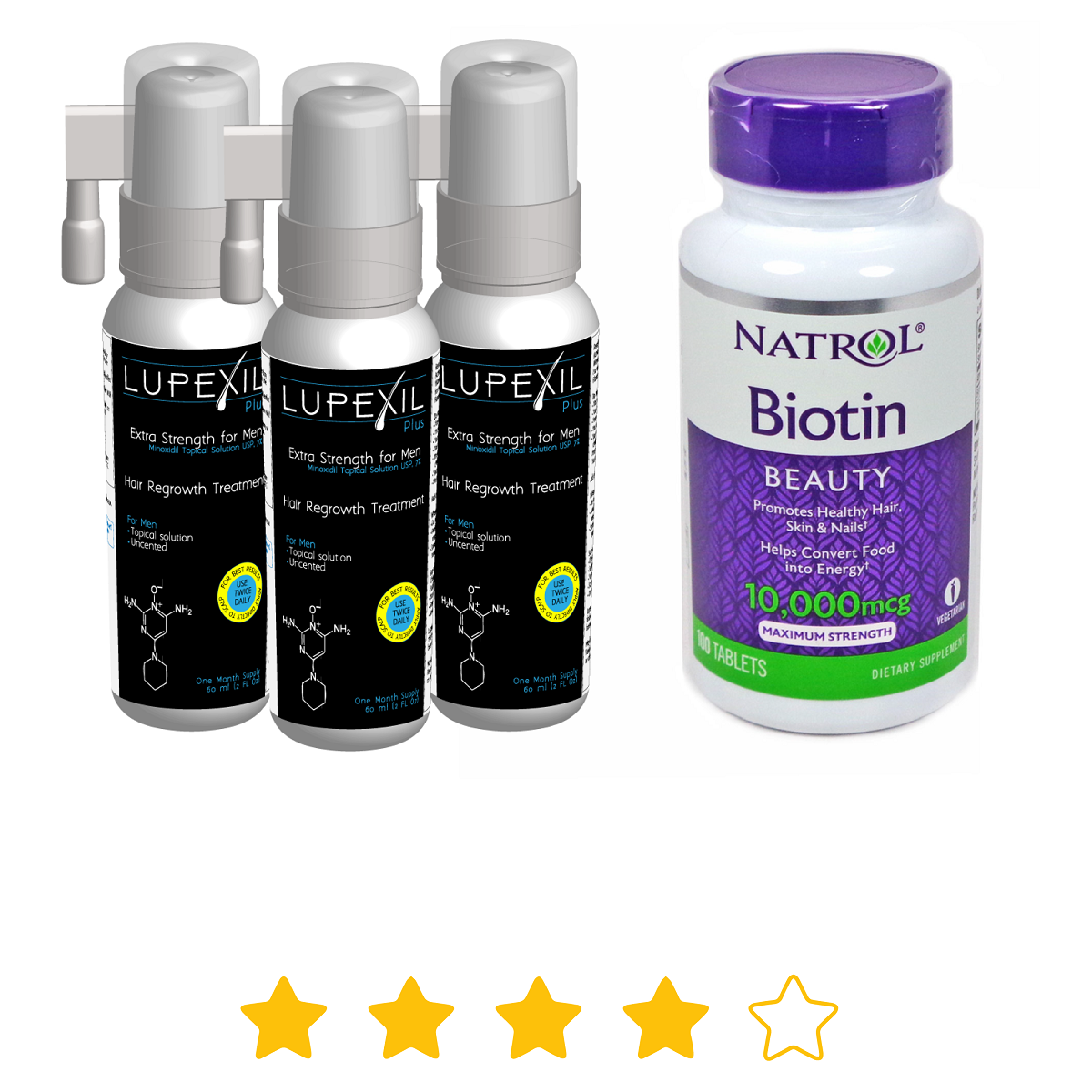 Kit: Minoxidil 7% + Biotina de 10,000 mcg. -$1189 ...