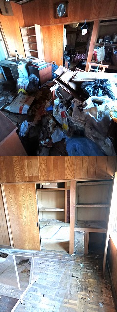 大洗町の粗大ごみ片付け、ゴミ屋敷片づけ