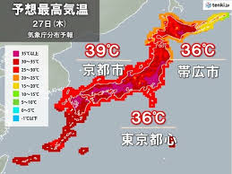 異常気象の図