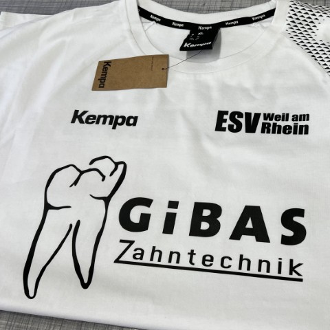 Trikotdruck mit Sponsorenlogo und Vereinsname Weil am Rhein reell TexPrint