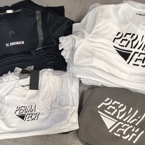 Tennisbekleidung Teamwear für Tennisclubs bedrucken reell TexPrint