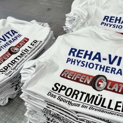 Event T-Shirts und Lauftrikots drucken lassen Dreiländereck reell TexPrint
