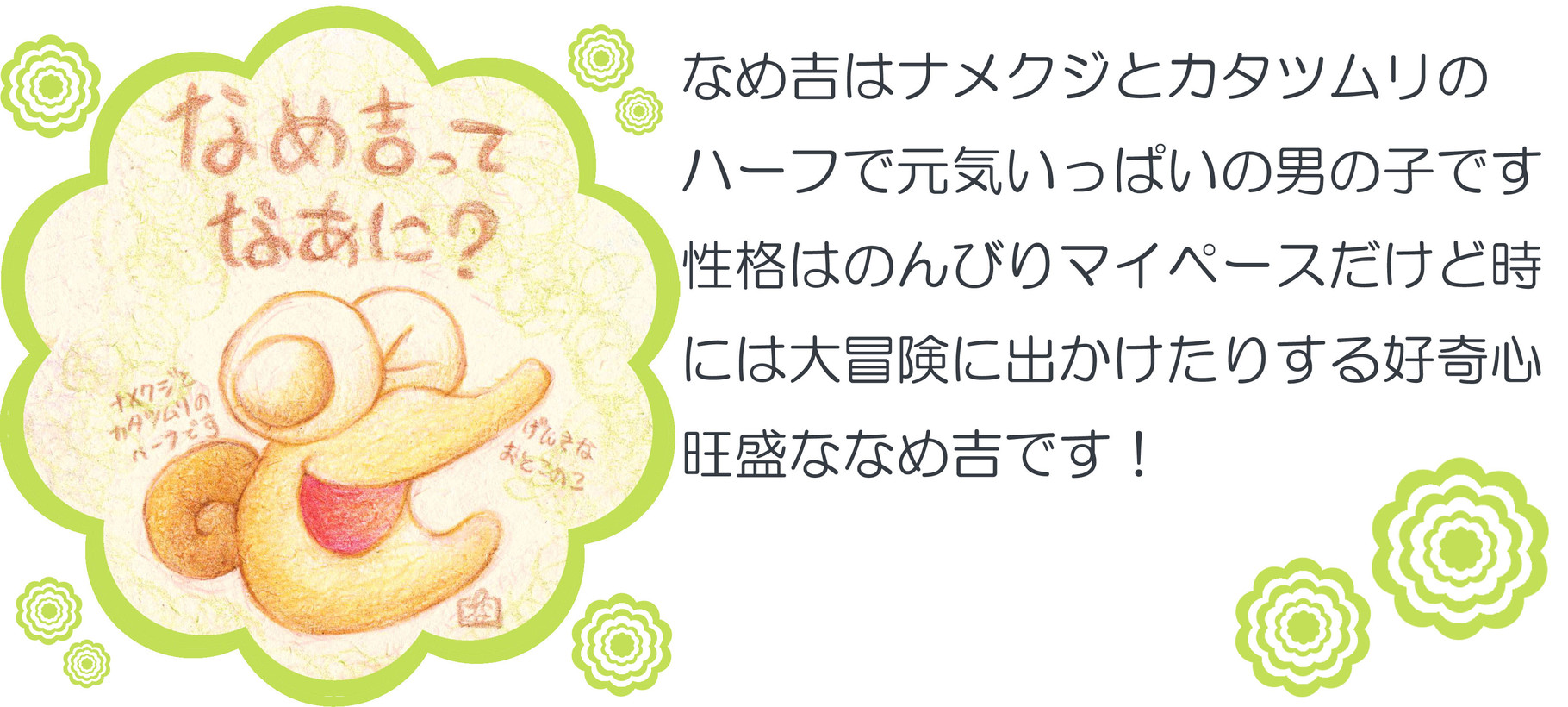 なめ吉ってなあに なめ吉王国の裏庭