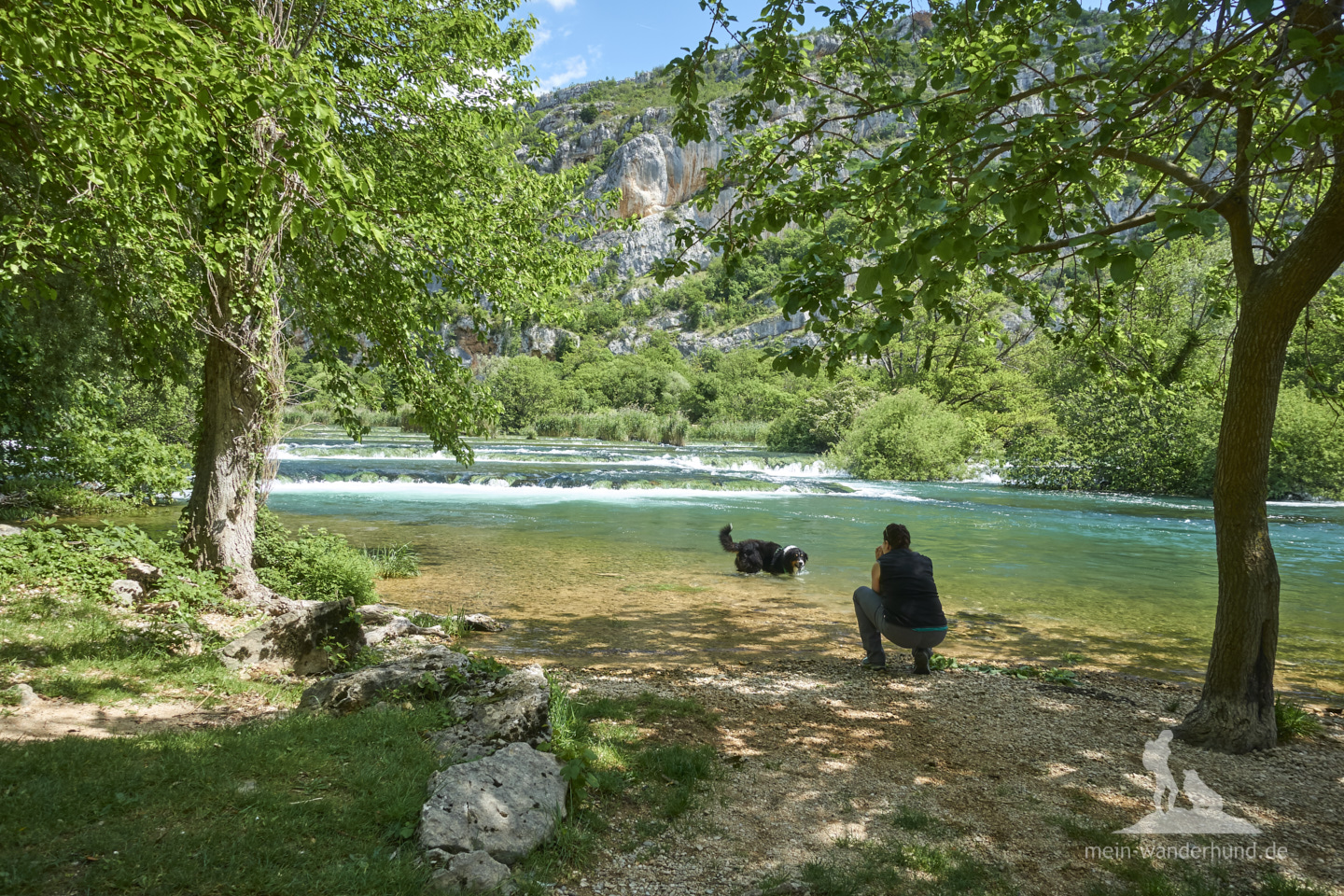 Urlaub mit Hund in Kroatien Nationalpark Krka Wandern mit Hund