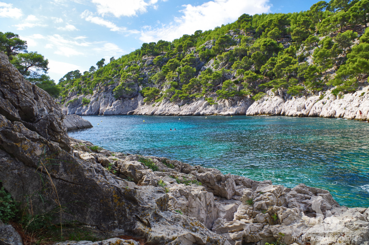 Die Calanque de Port Pin lädt zum Baden ein.