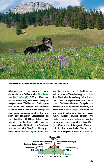 Blick ins Buch : Rother Wanderbuch Wandern mit Hund 