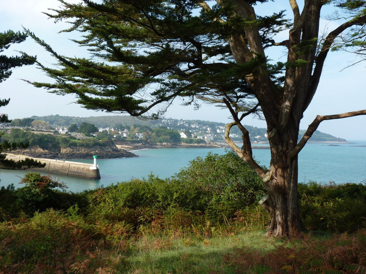 Tréboul vue de l'île Tristan