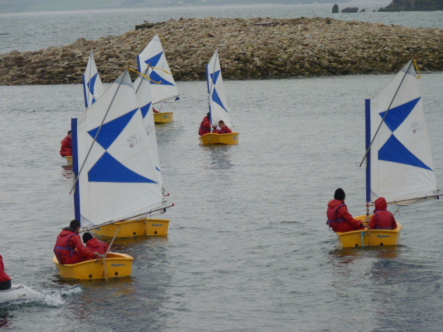 Optimistes de l'école de voile