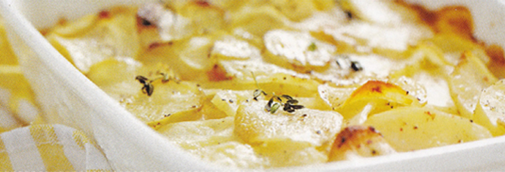Kartoffeln, Gemüse und Lasagne gratinieren