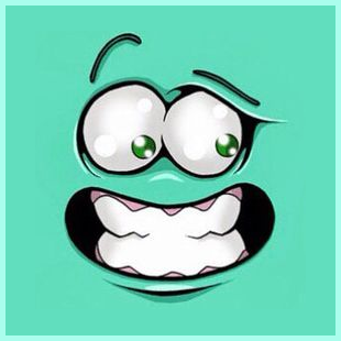 smiley carré - émoji - émoticônes - smiley émoticône émoji cartoon clipart illustration - artémotic