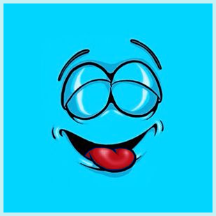 smiley carré - émoji - émoticônes - smiley émoticône émoji cartoon clipart illustration - artémotic