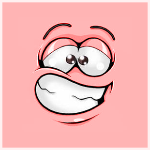 smiley carré - émoji - émoticônes - smiley émoticône émoji cartoon clipart illustration - artémotic