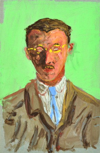 Autoportrait d'Hermann Hesse, 1919,  Aquarelle, gouache et graphite (Kunstmuseum Bern)