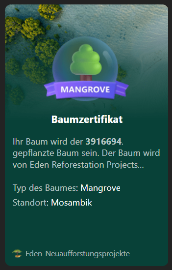 Unser 4. Baum wurde gepflanzt