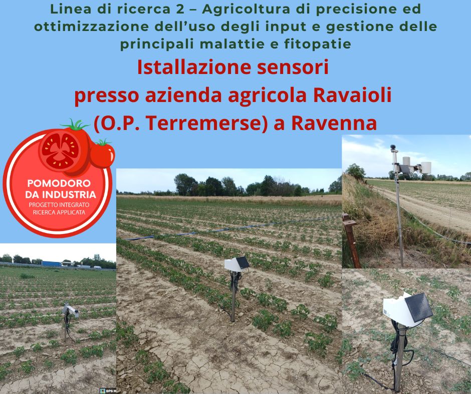 Istallazione dei sensori per l'Agricoltura di precisione.