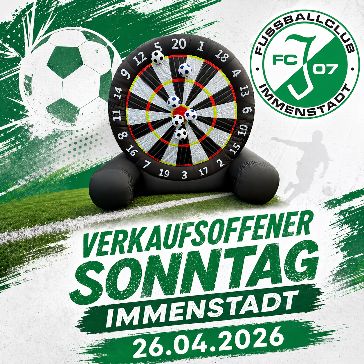 FC Immenstadt beim verkaufsoffenen Sonntag in Immenstadt