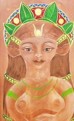 Hathor auf Reisen, Detail