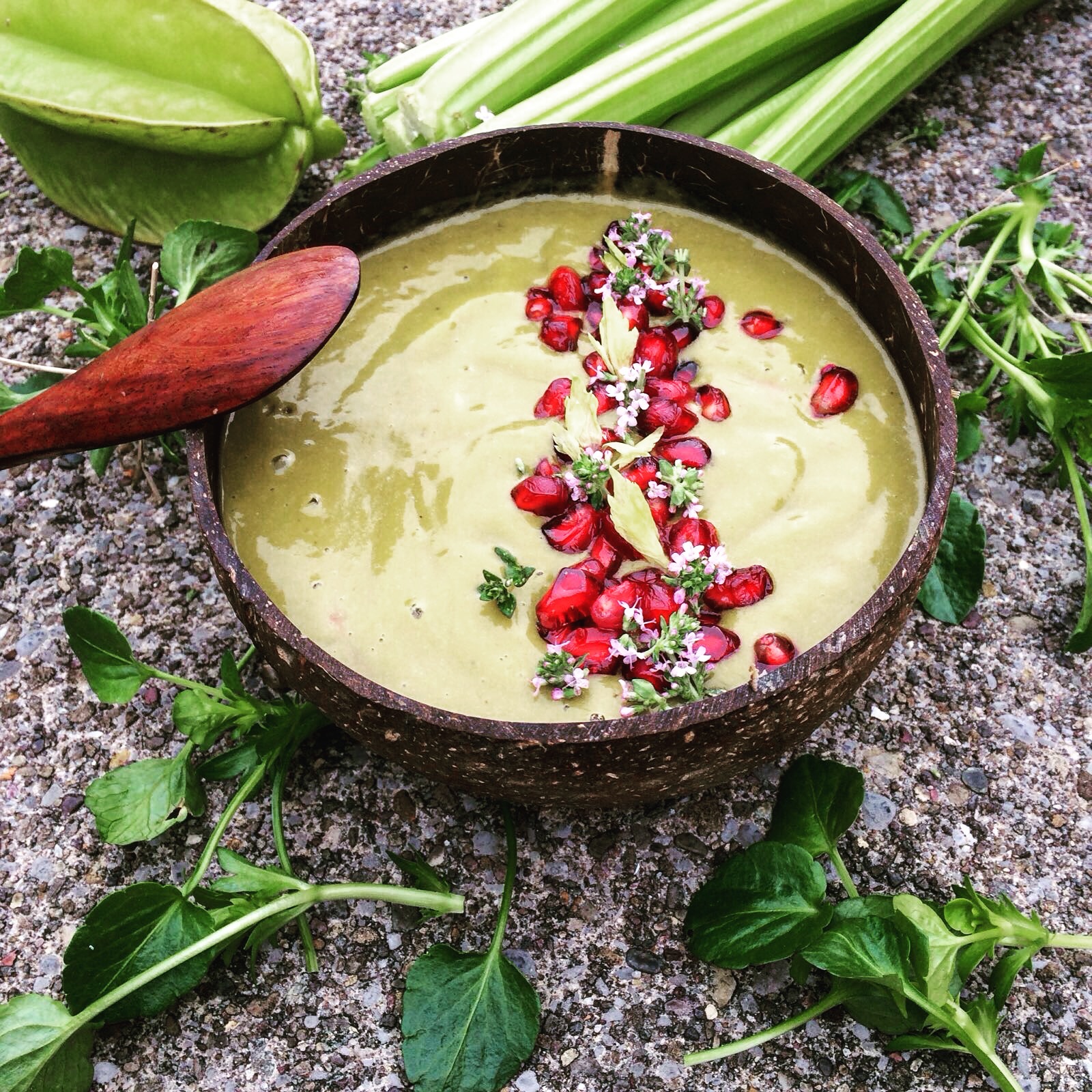 Sellerie - Moringa - Granatapfel