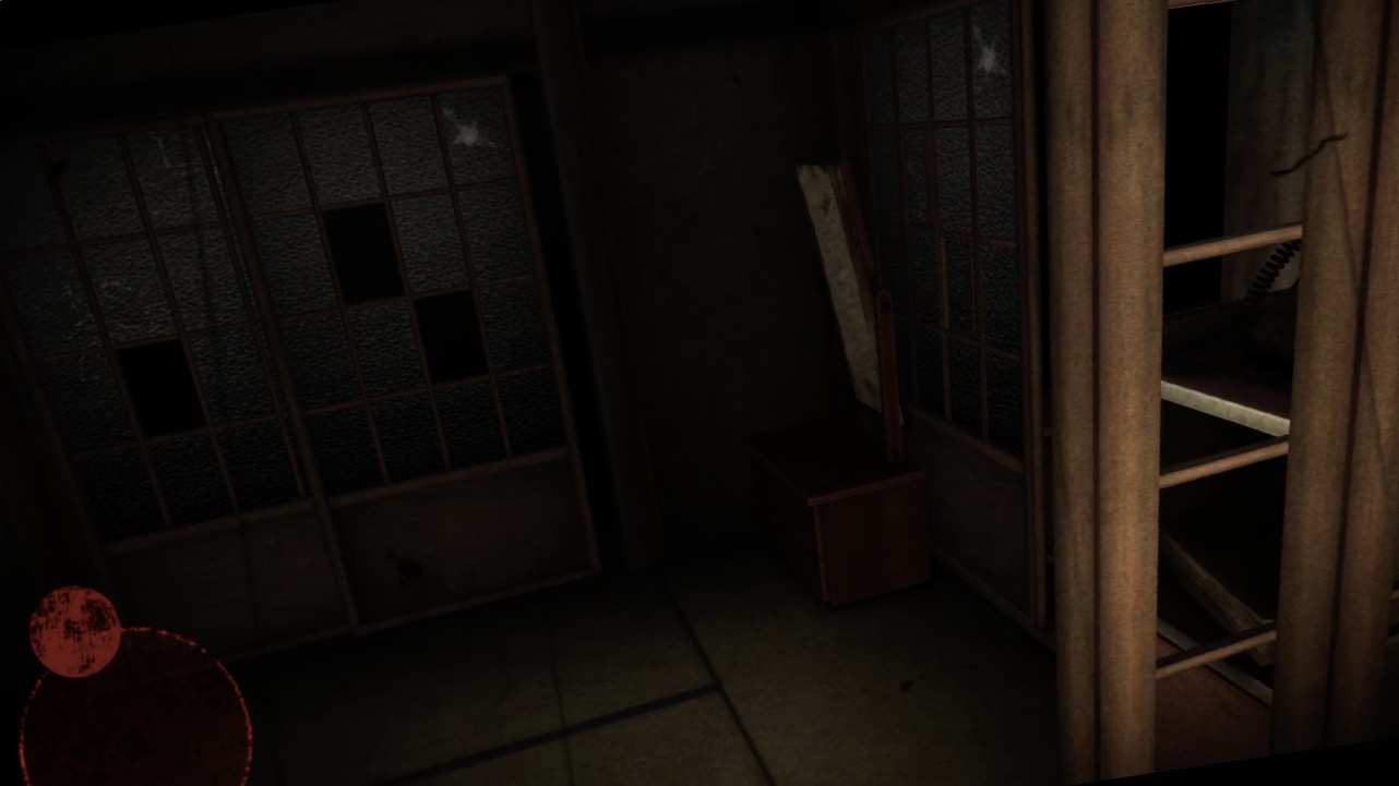 アクション前の鏡