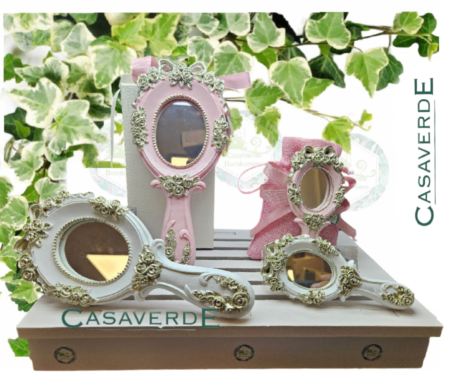 Baker Ross AX740 Kit Specchio Cuore - confezione da 4, Arte e Artigianato per Bambini, Fantasia, Feste, Regalini
