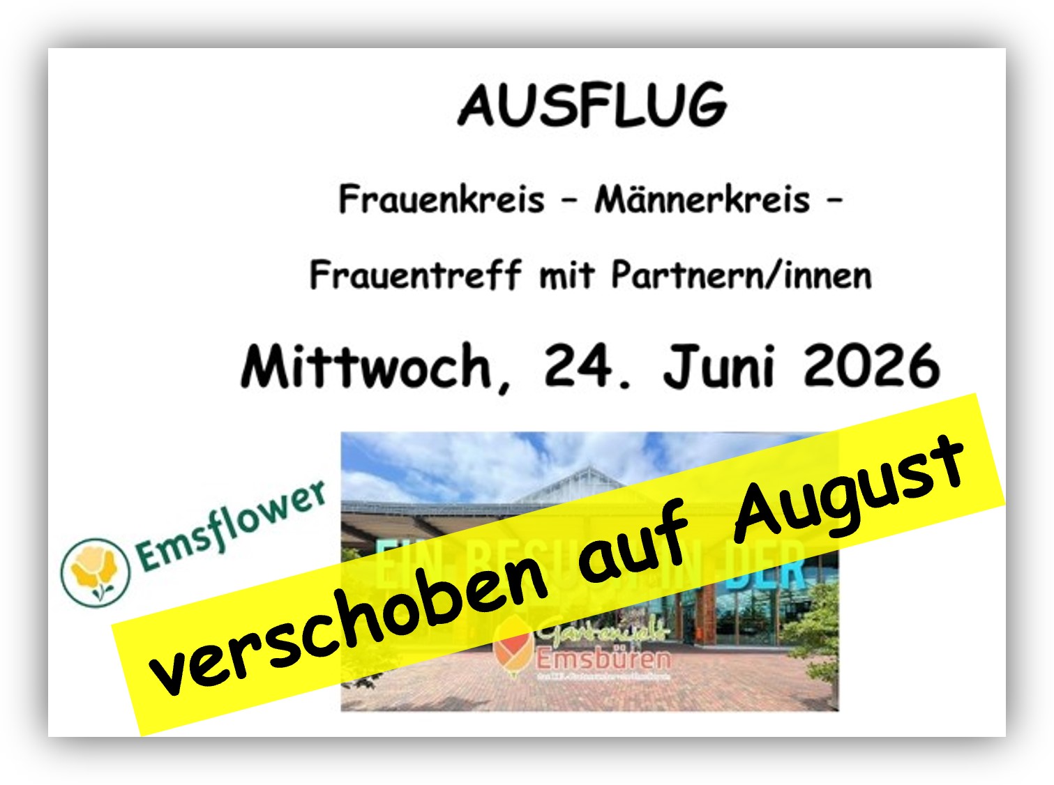 Ausflug Männerkreis-Frauenkreis-Frauentreff