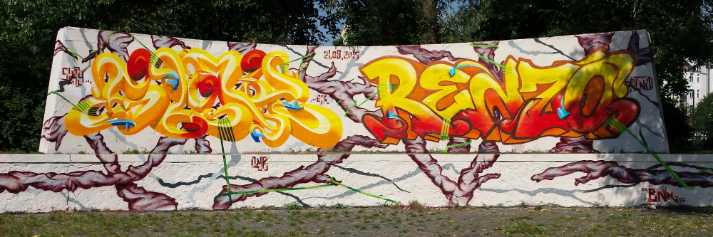 PAT23 "Slay" & Renzo - Team Graffiti Kunst Leipzig 2015