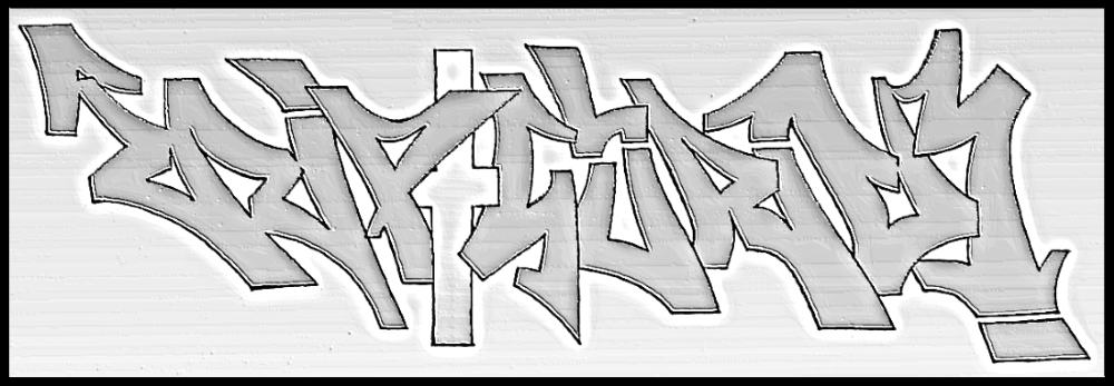 PAT23 "Rip✝Guru" - 180°Rotation (Ambigramm) Graffiti Kunst Leipzig