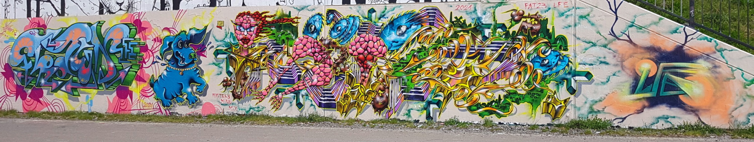PAT23 & FRAEN LFE-Team - Graffiti Kunst Leipzig 2021