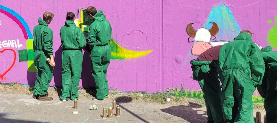 Graffiti Workshop Leipzig Firmen Event Teambuilding Betriebsausflug