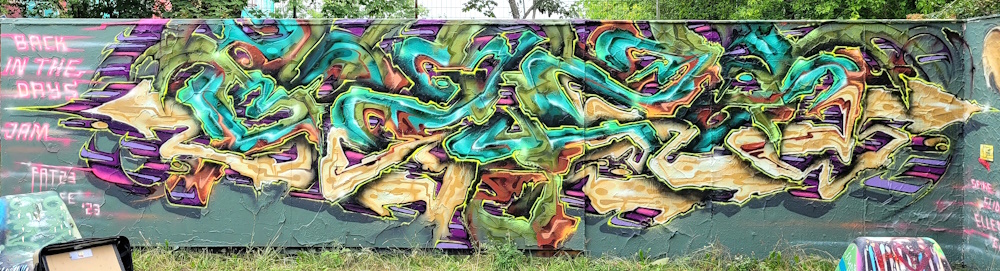 PAT23 Piece - Graffiti Kunst in Dresden 2023
