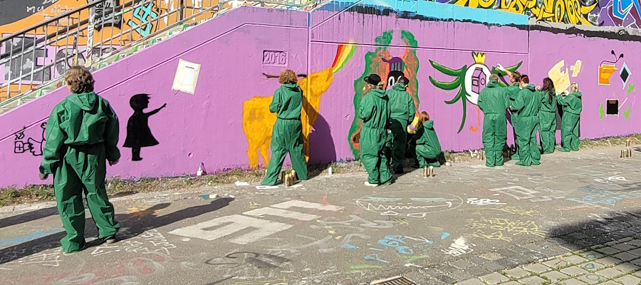 Graffiti Workshop Leipzig Firmen Event Teambuilding Betriebsausflug