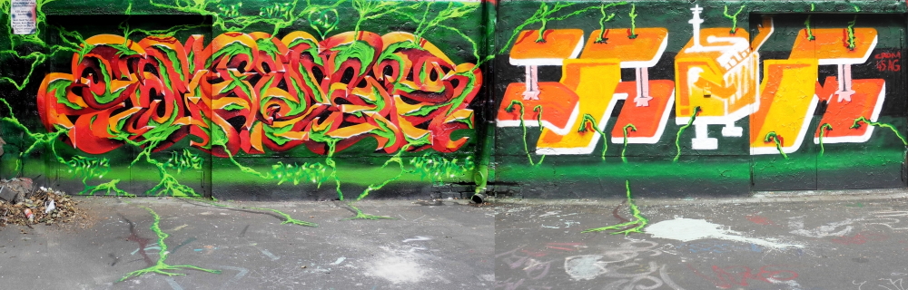 PAT23 "Slayer" & Crom - Team Graffiti Kunst Leipzig 2015
